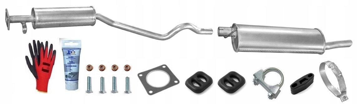 Daewoo Nexia 1.5 1.8 (1995-1999) Hatchback Tlumič sada bonus