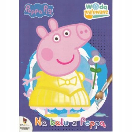 

Świnka Pepp Pig. Wodą malowane. Na balu z Peppą