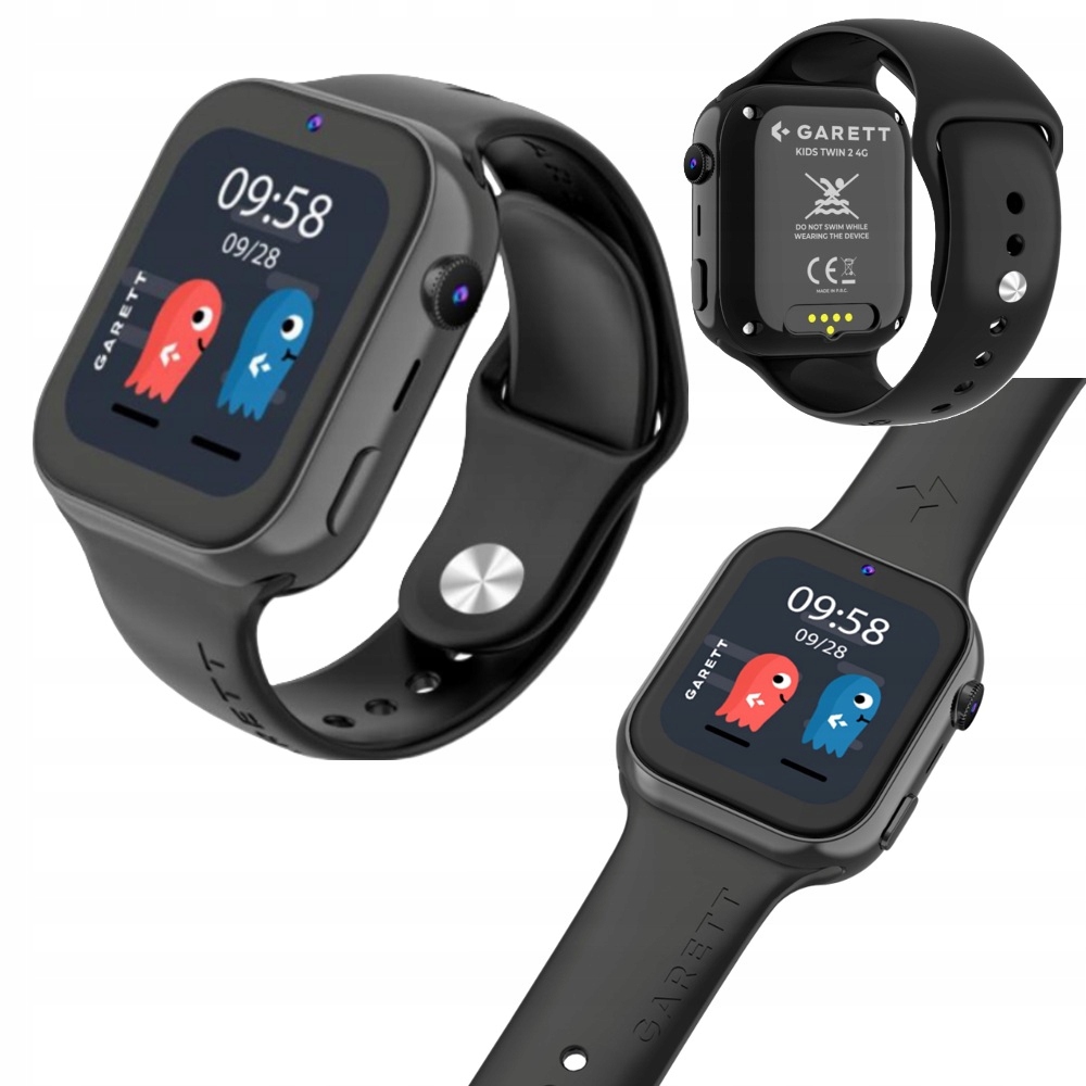 Chytré Hodinky Pro Děti Chytré hodinky Garett Kids Twin 2 4G černé