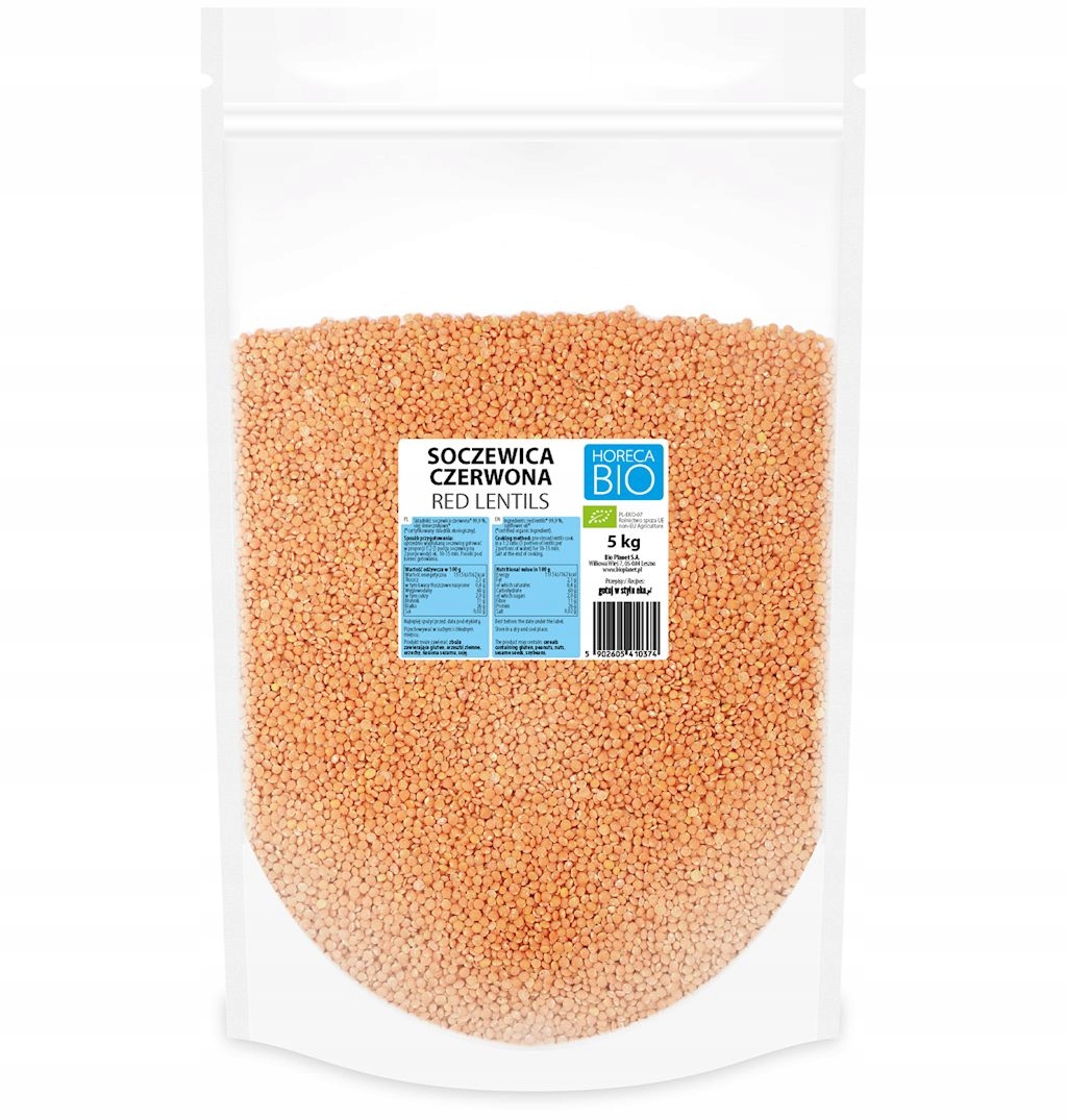 Červená Čočka Bio 5 kg Horeca (bio Planet)