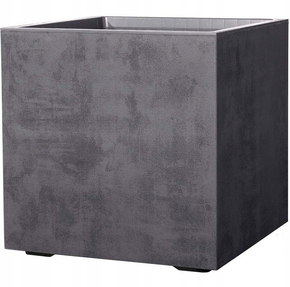 Donica duża Doniczka Kwadratowa 39cm Deroma Cubo Millennium Antracyt