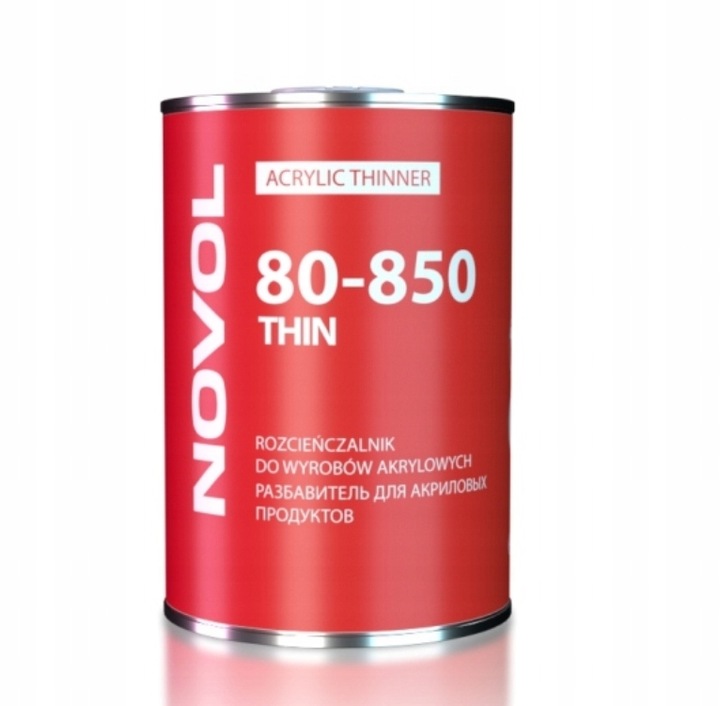 Novol Thin 80-850 Standard Rozcieńczalnik Wyrobów Akrylowych 1L 91274