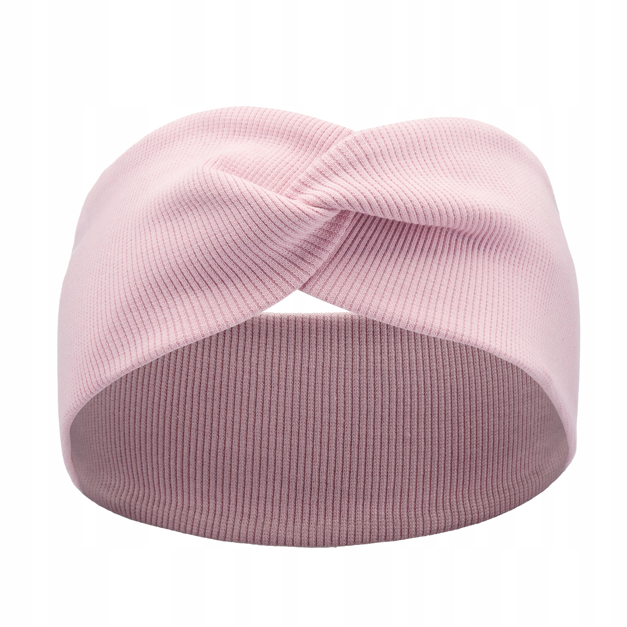 

Opaska przeplatana na uszy prążek damska turban
