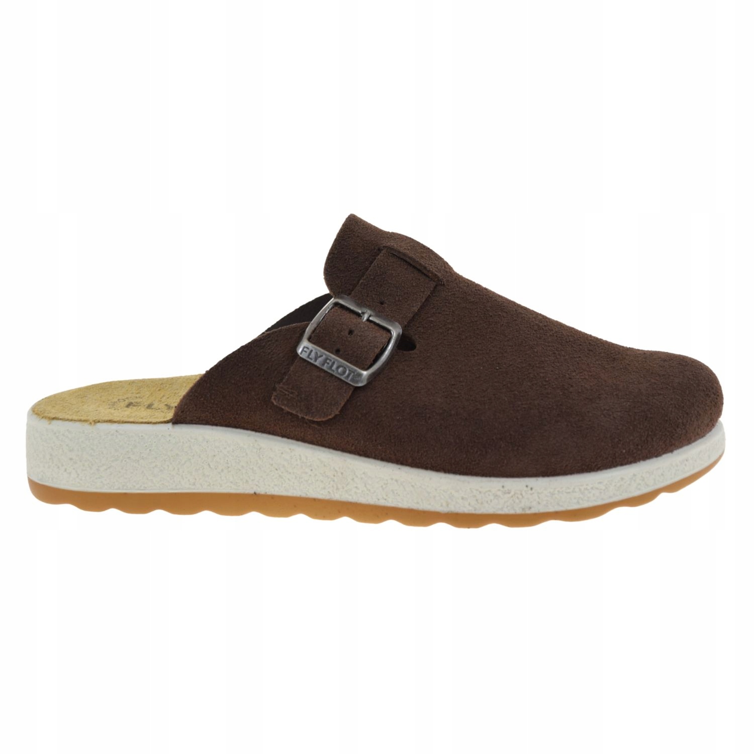 Nazouváky pantofle Fly Flot 51 J83 CC kožené semišové hnědé barefoot VEL.39
