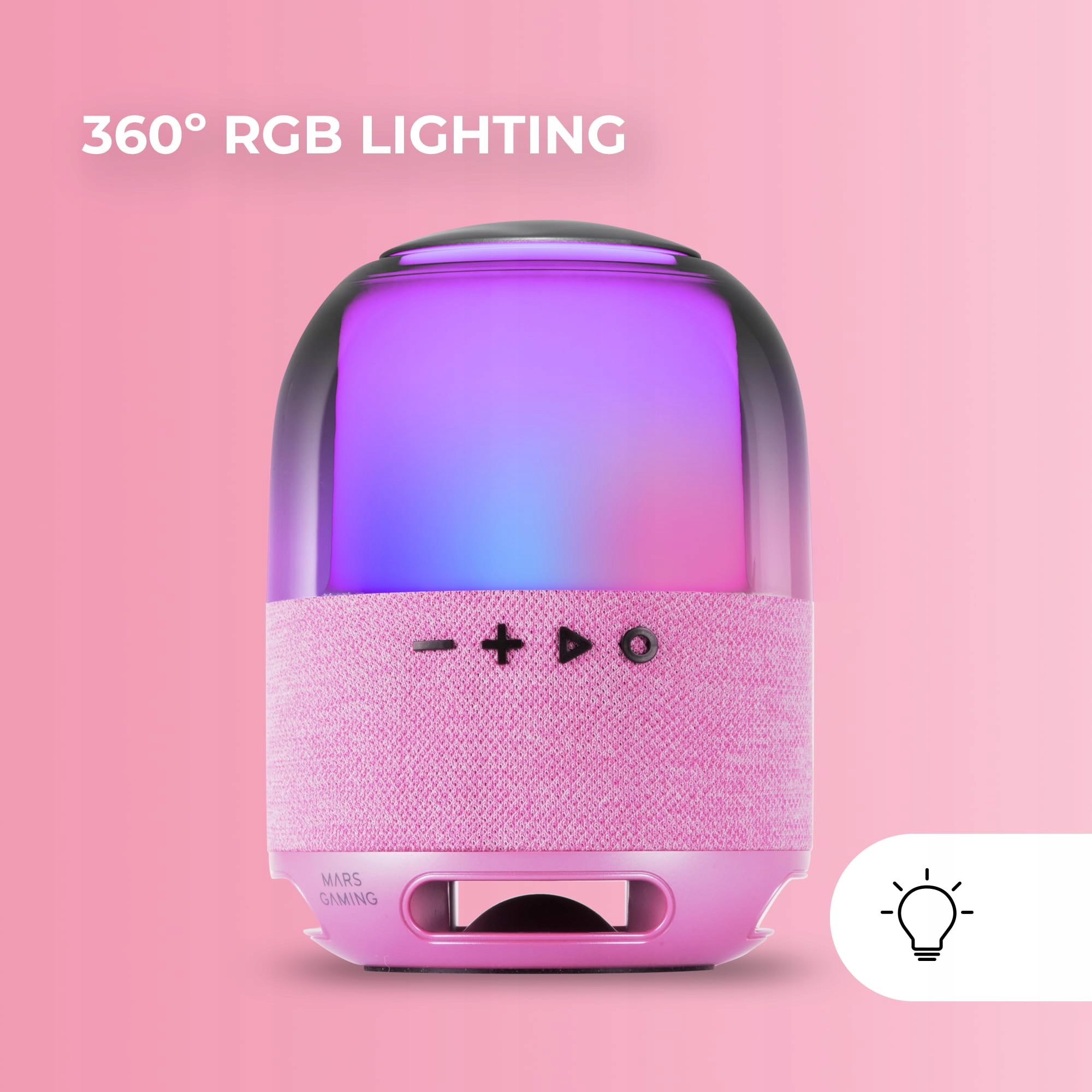 MARS GAMING Kompaktowe Głośniki RGB Do Gier MSCUBEW — miniatura 5
