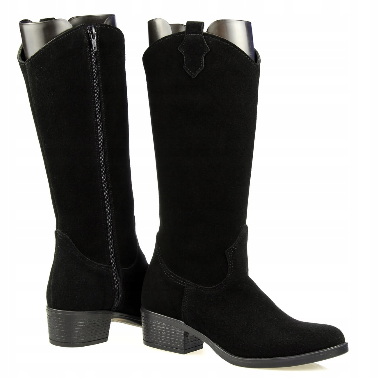 Damskie kozaki skórzane kowbojki Bastek Czarne 39 Stan opakowania oryginalne