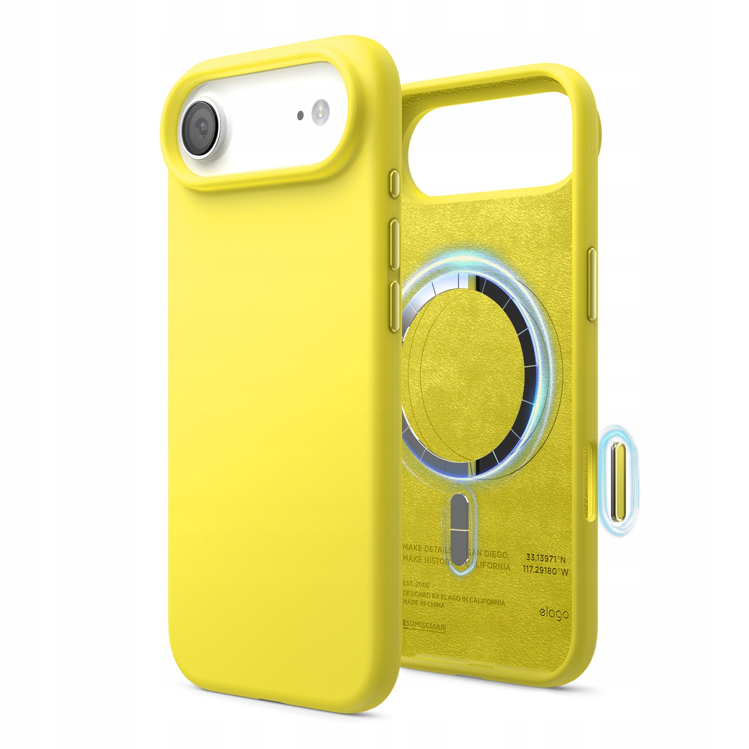 Silikonové Pouzdro s MagSafe Elago pro iPhone 17 Air Neon Yellow