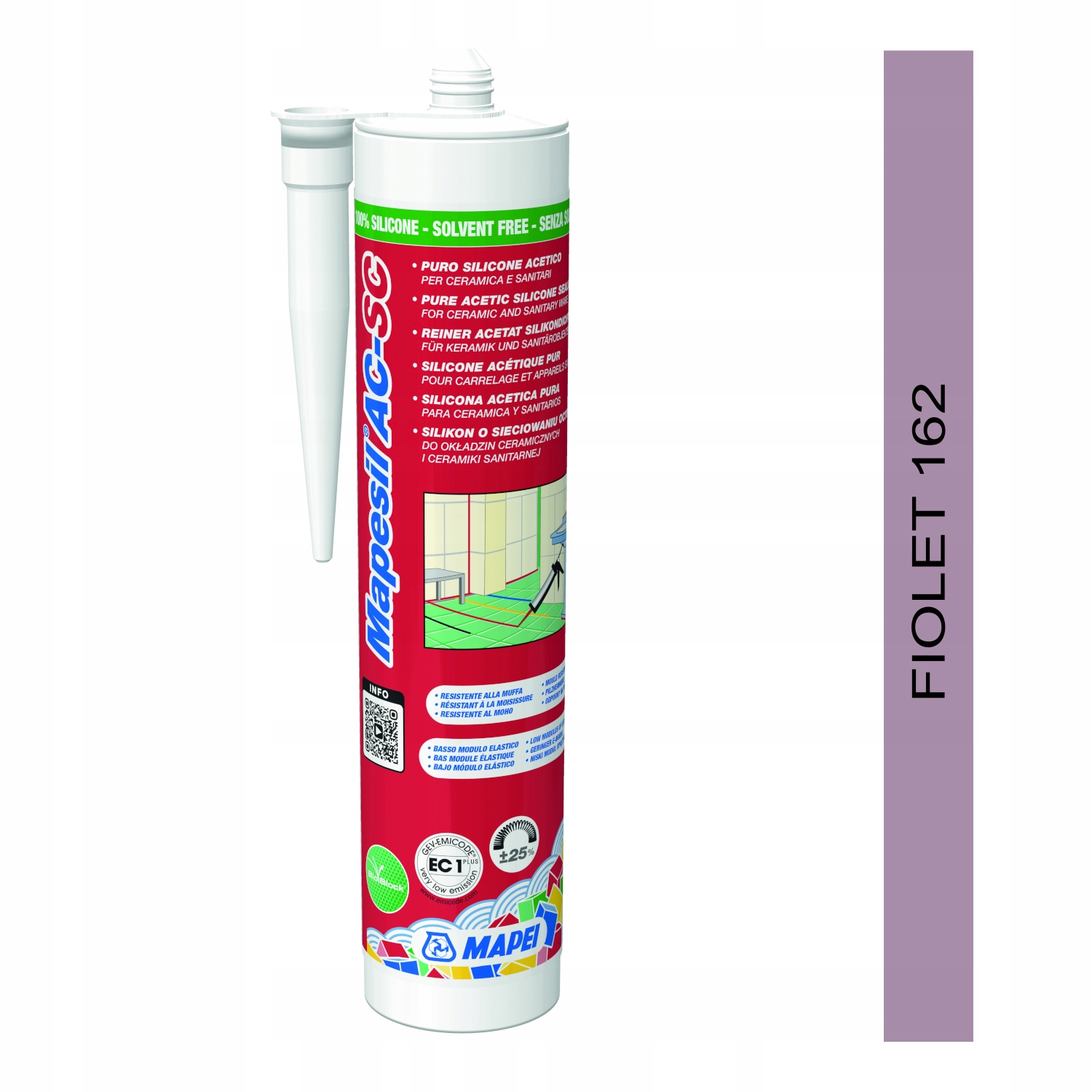 Silikon Mapei MAPESIL AC 162 fiolet