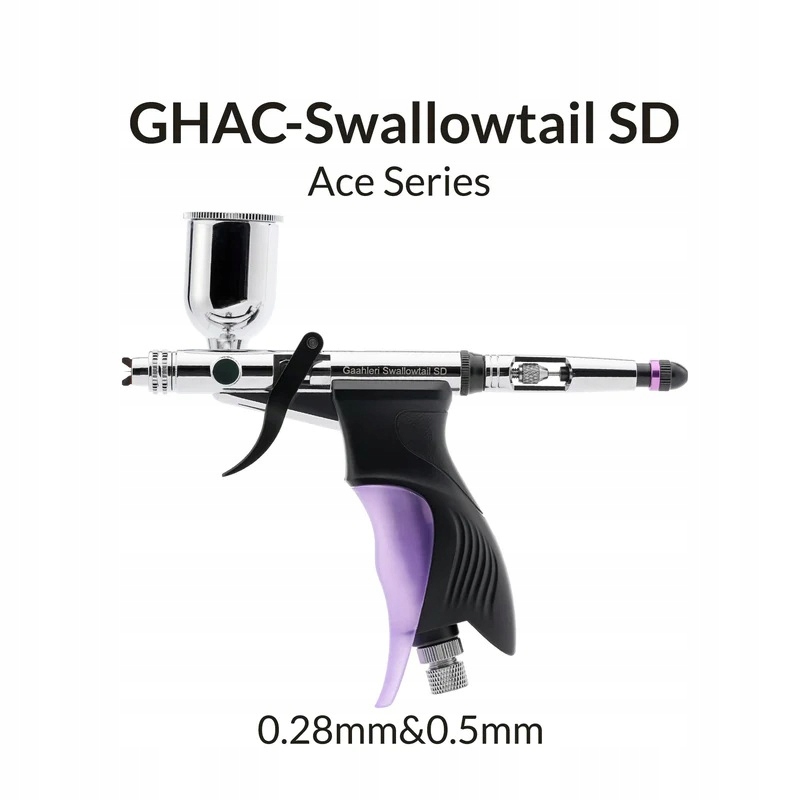 Gaahleri 43011 Aerograf GHAC-Swallowtail Sd 0,28 & 0,5 mm Ace