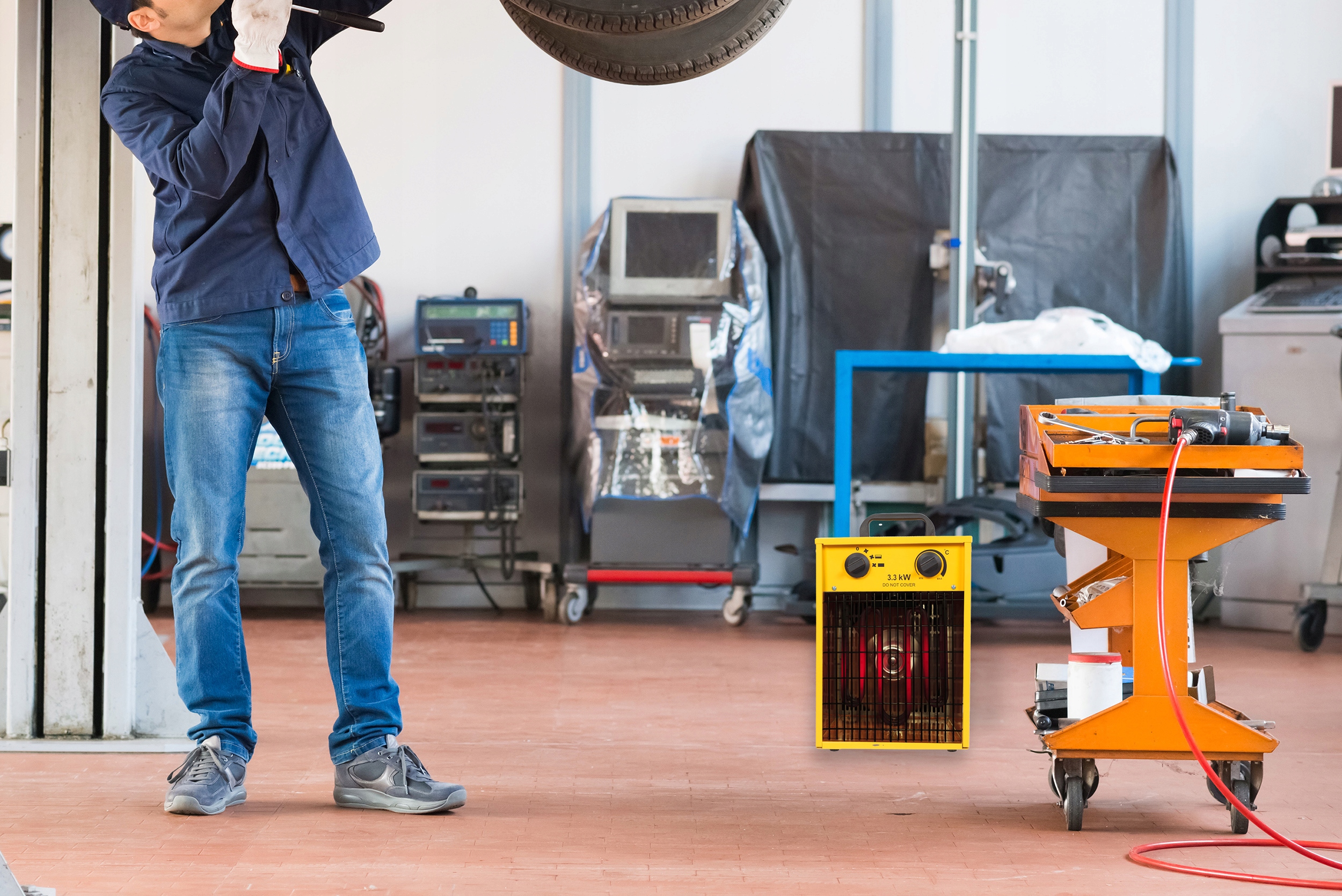 NAGRZEWNICA ELEKTRYCZNA FARELKA DMUCHAWA 3,3KW PL Stan opakowania oryginalne