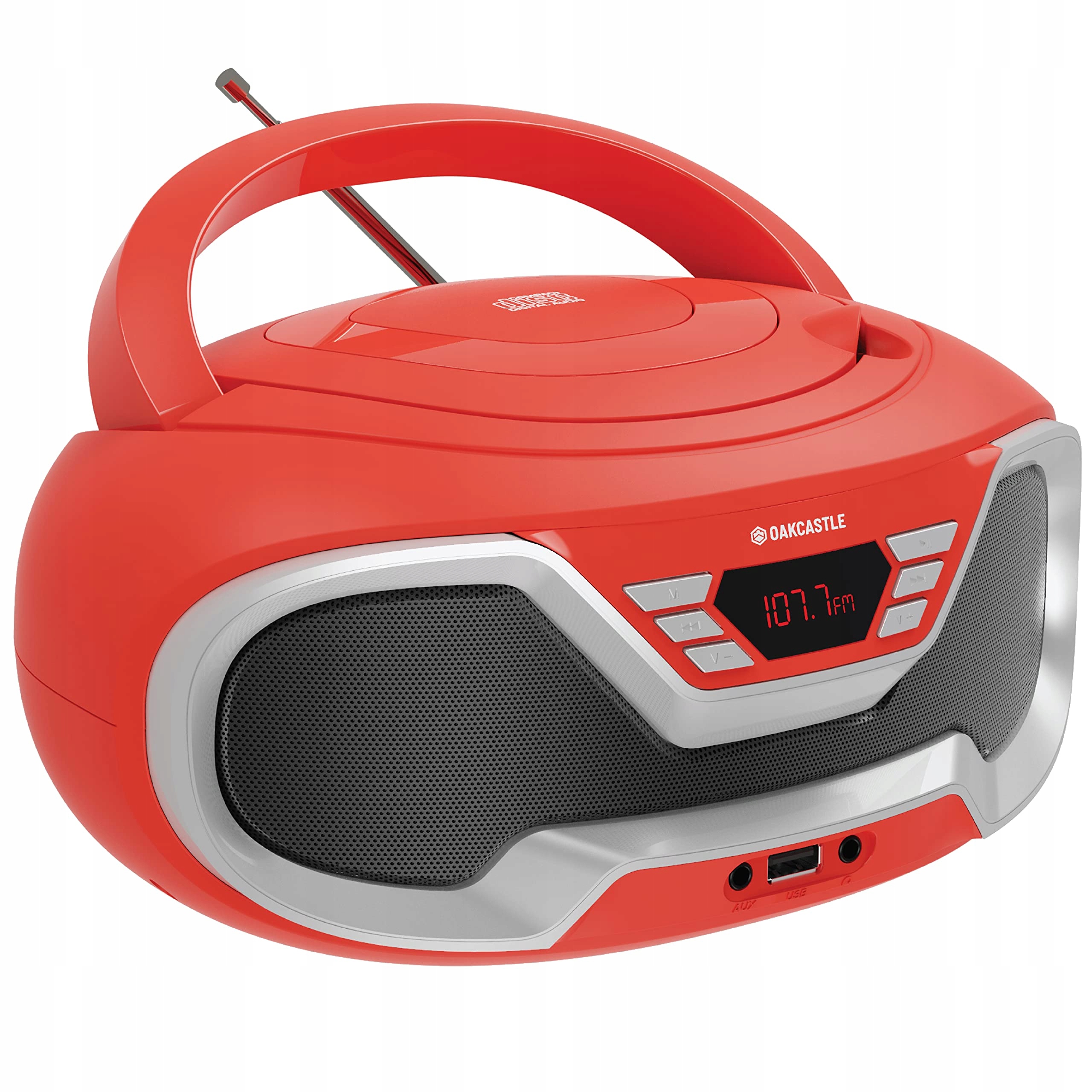 Radio boombox Oakcastle CD 200 Bluetooth Czerwone