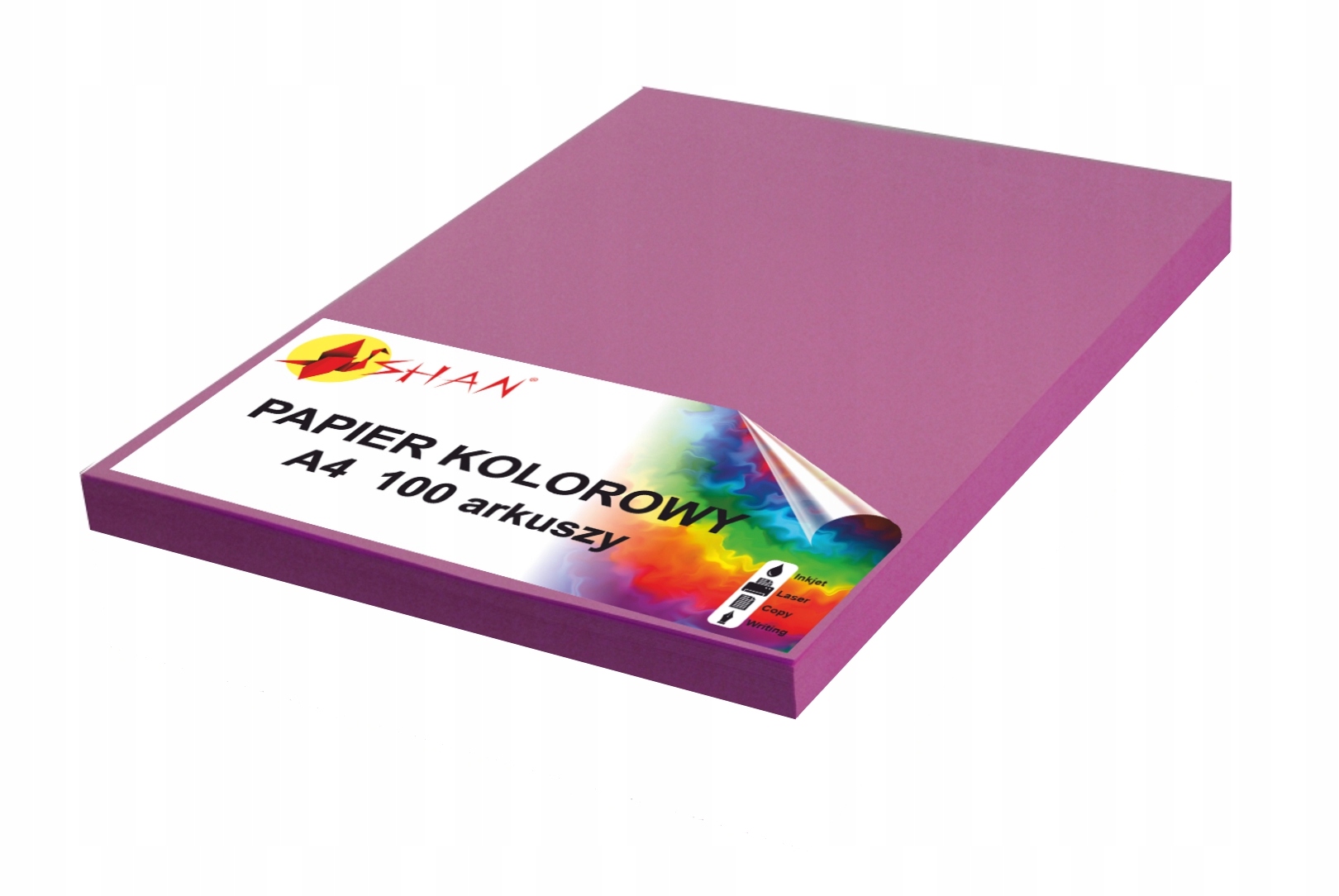 

Papier kolorowy 100 ark A4 biskupi