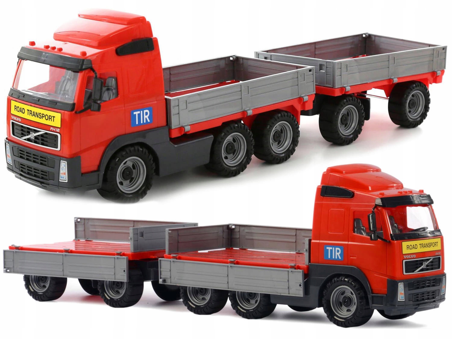 

Duża Ciężarówka Tir Volvo Przyczepa Auto 77cm