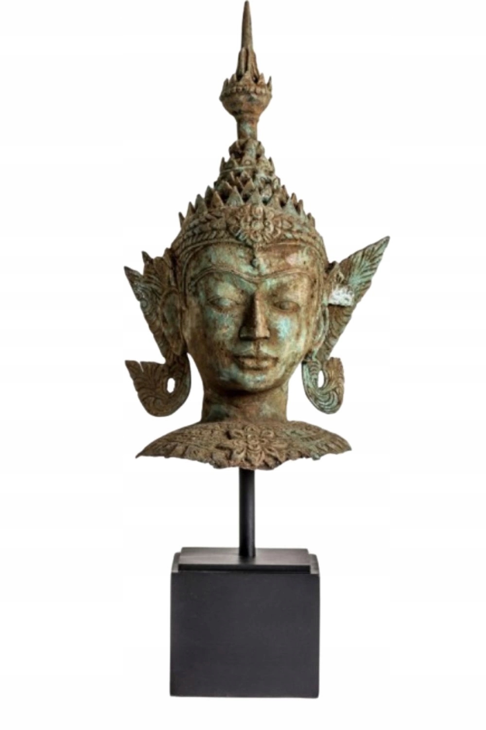 Busta Vical Bust z mosadze hlava tvár socha dielo socha ozdoba