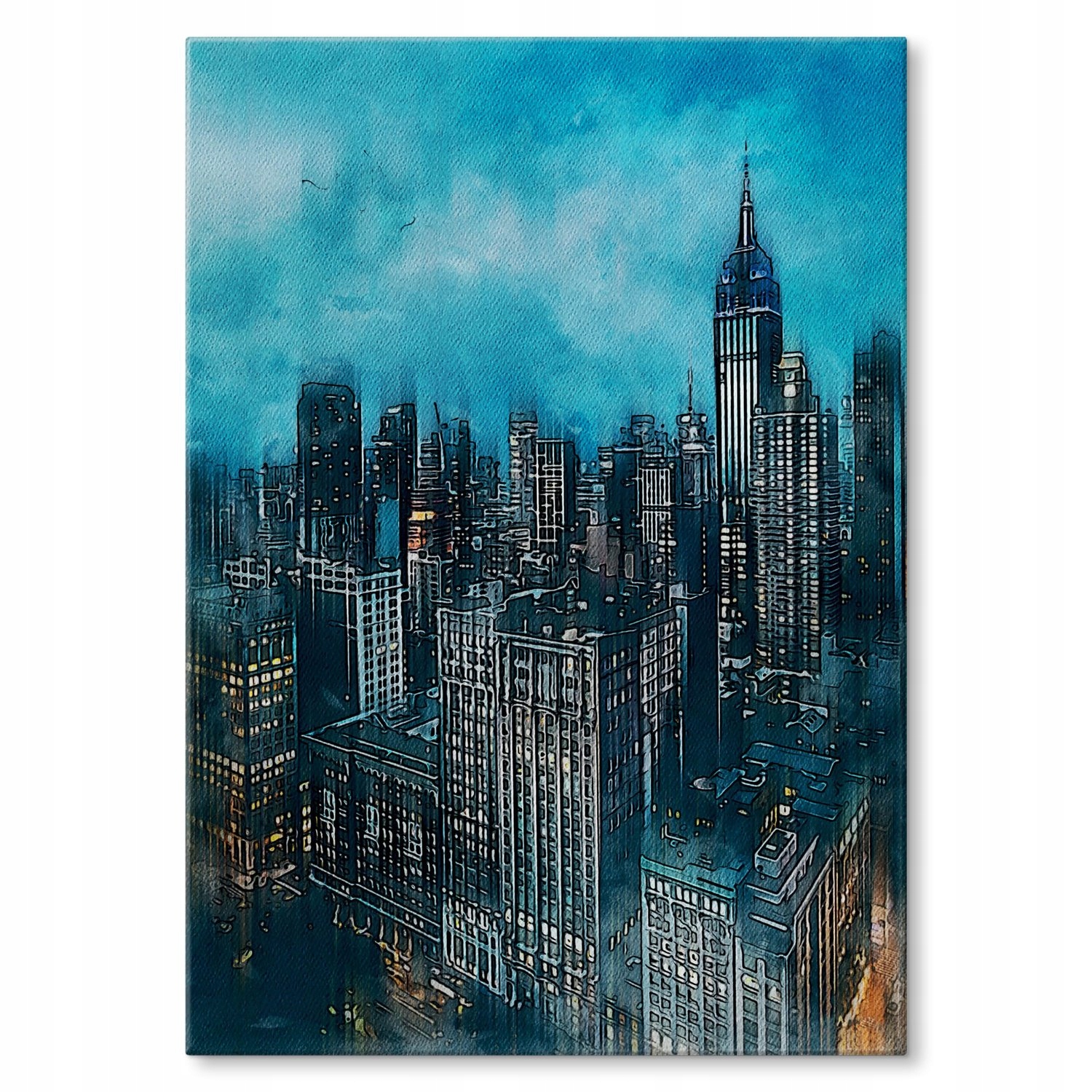 Kovový plakát Město v Usa Dárek 42 x 59 cm