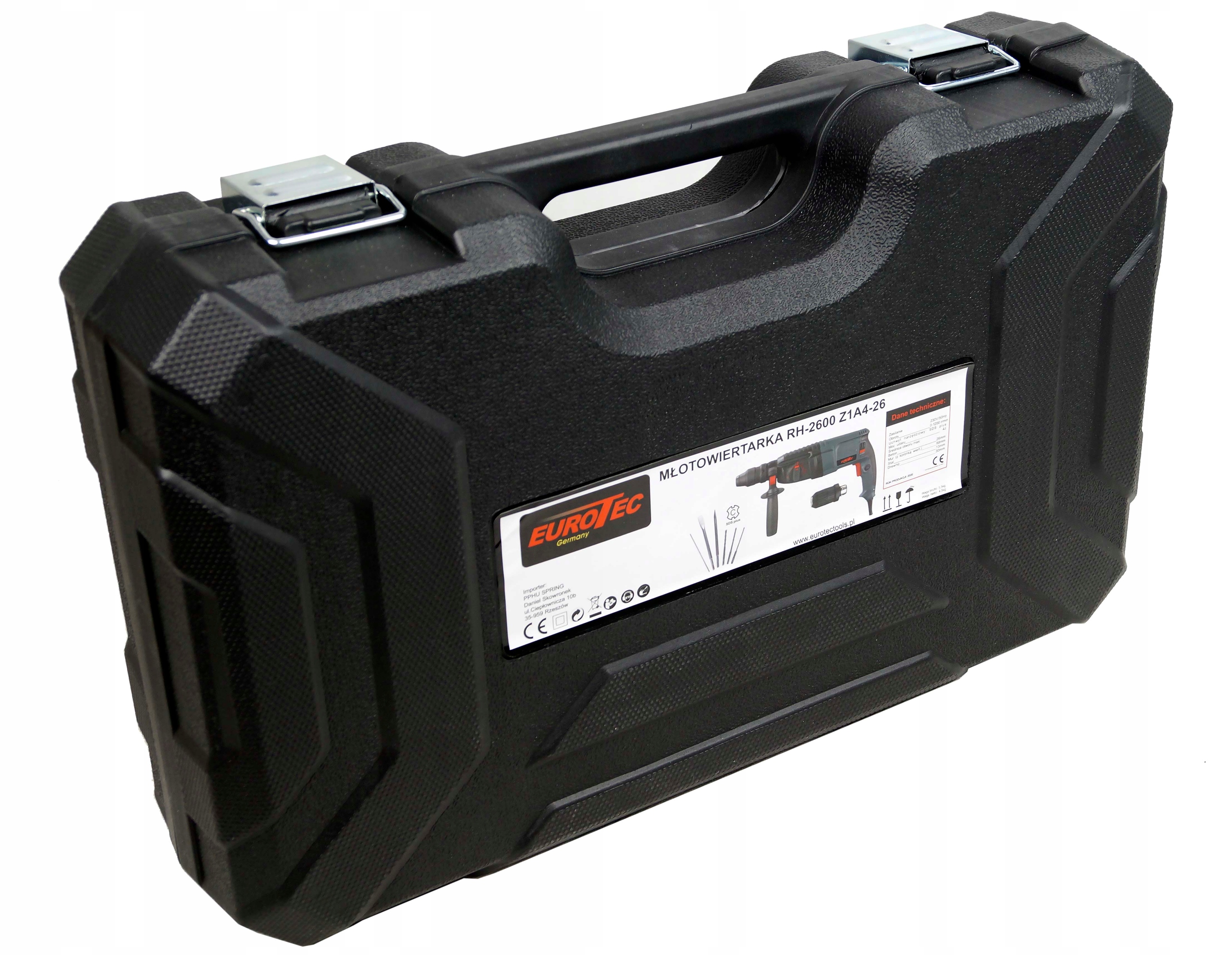 MŁOTOWIERTARKA WIERTARKA MŁOT UDAROWY SDS+ EUROTEC Typ uchwytu SDS Plus