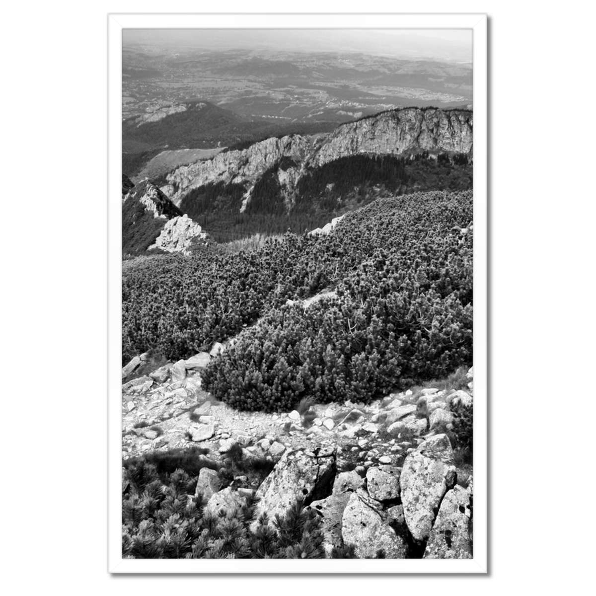 Plakáty v rámu 40x60 Tatry Polské hory Pohled