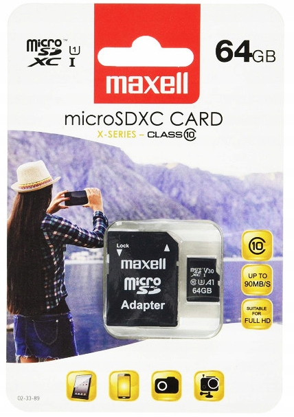

Maxell Karta pamięci micro Sd 64GB Sdxc Class 10