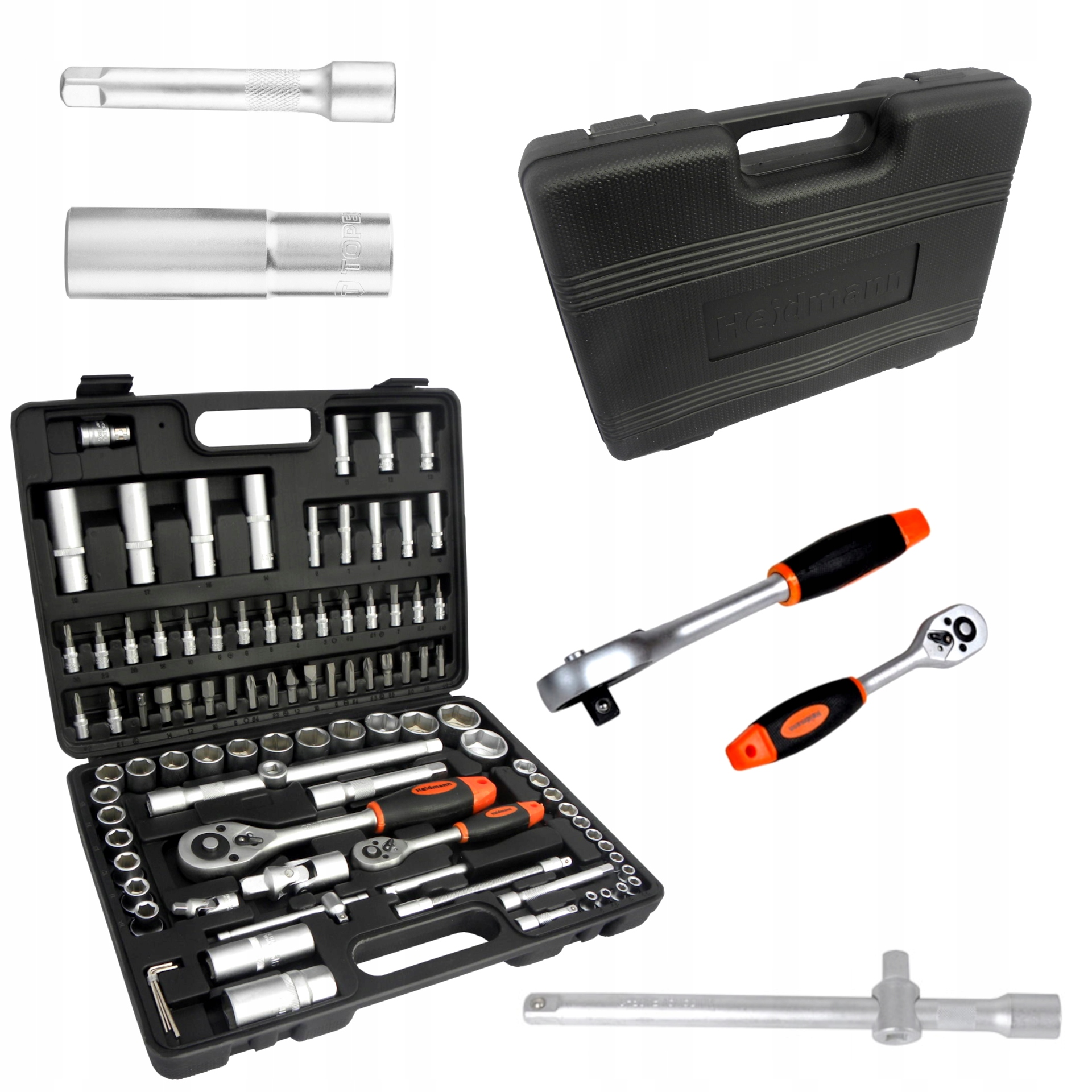 Sada nářadí 94el Sada nástrčných klíčů v Kufříku Torx Chrastítko