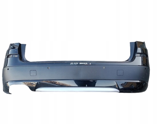 BMW X3 F25 10-14 ZDERZAK TYLNY 757 SAPPHIRE SCHWARZ METALLIC CAŁY - ŁADNY