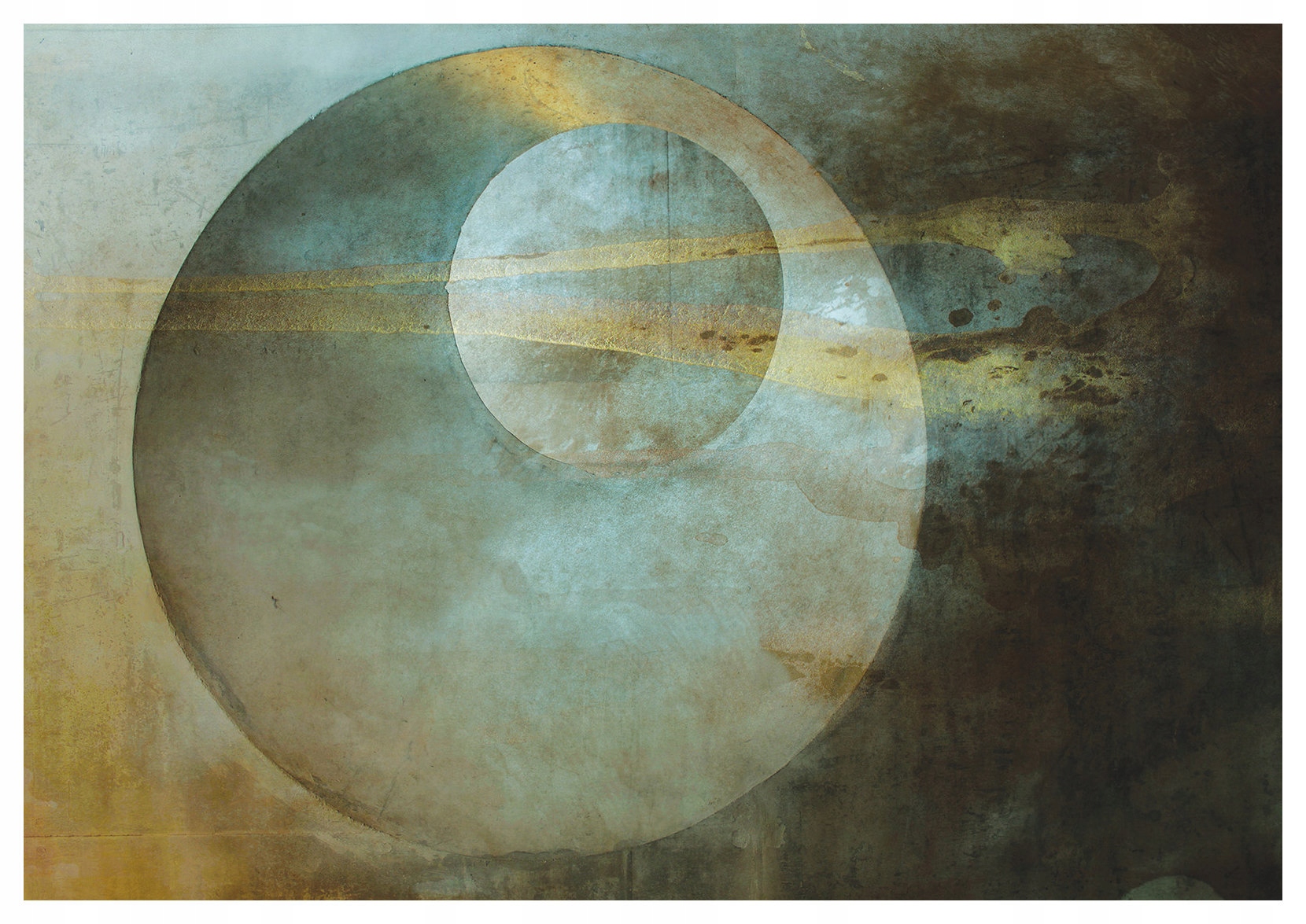 Fototapeta Betonové kruhy minimalismus loft 254x184 vinylová lepidlo