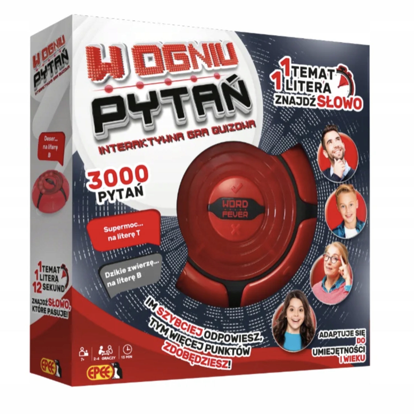 W Ogniu Pytań Word Fever Gra Słów Elektroniczna Pytania Słowa Quiz Impreza