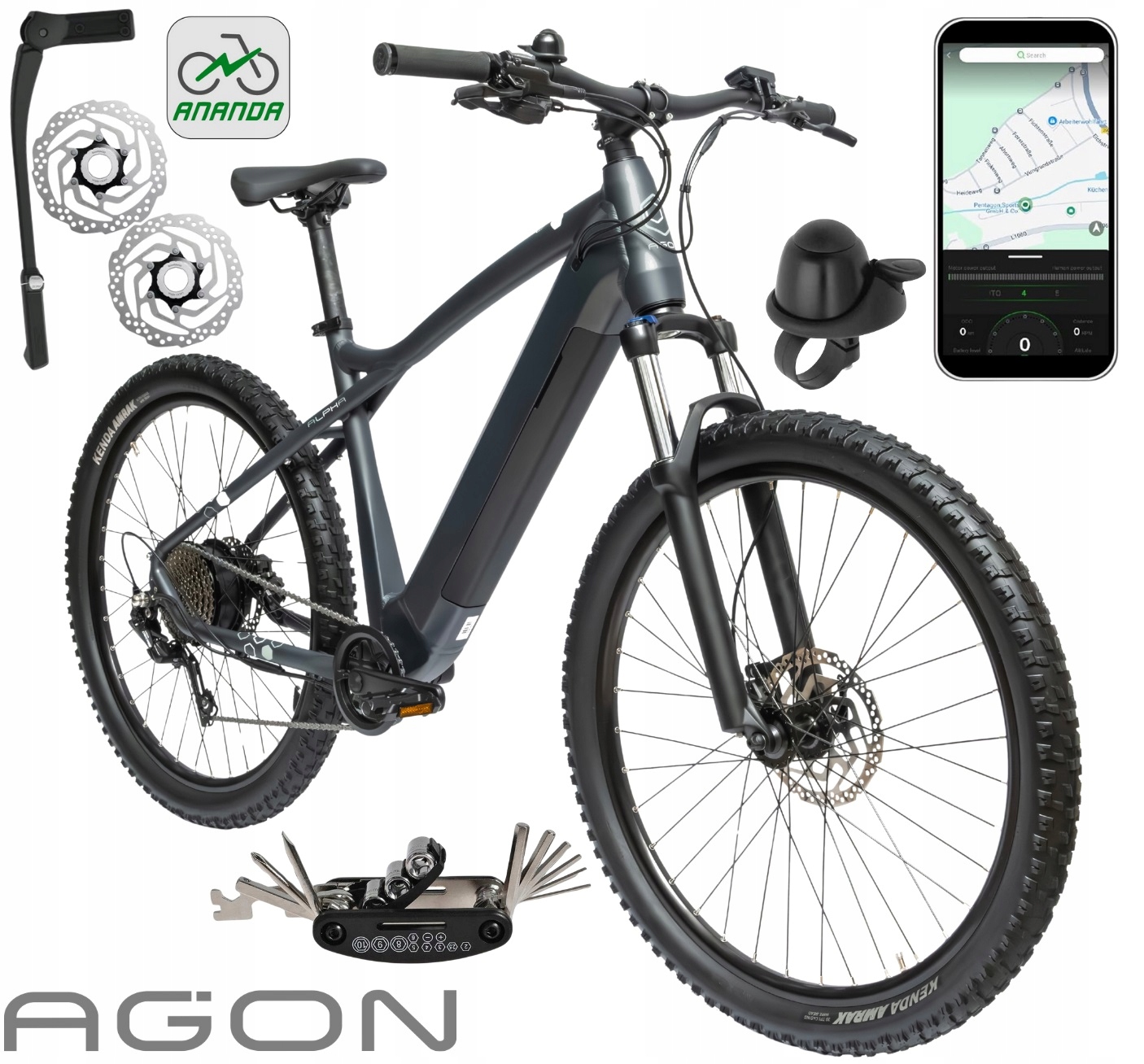 Rower Elektryczny Męski Damski Górski 27,5" Shimano 250 W Aplikacja 2025