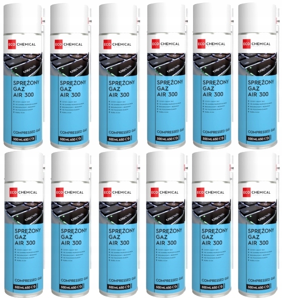 Sprężone Powietrze Air 300 12 x 500 ml Ecochemical