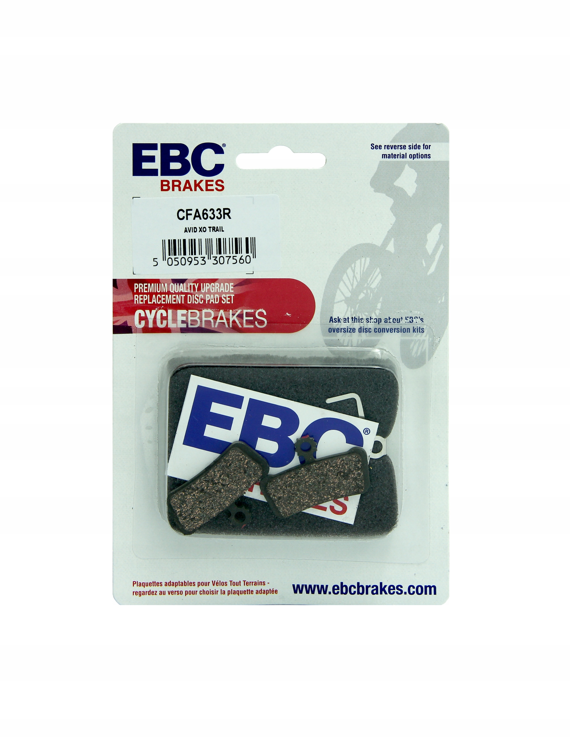 Klocki Hamulcowe Ebc Red Wyczynowe Avid Sram Guide, X0 Trail G2 CFA633R
