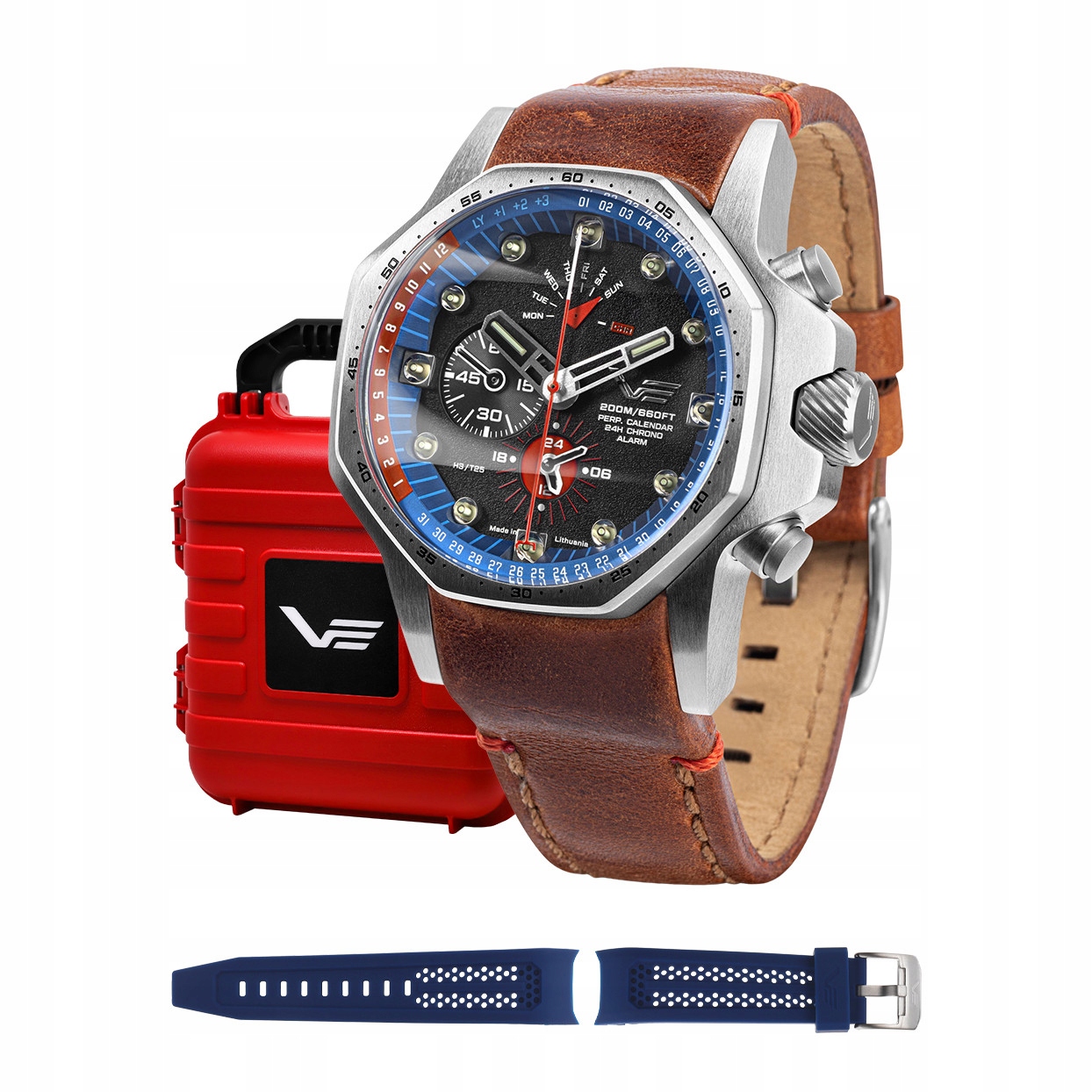 Pánské Hodinky Vostok Europe YM86-640A696, hnědý řemínek