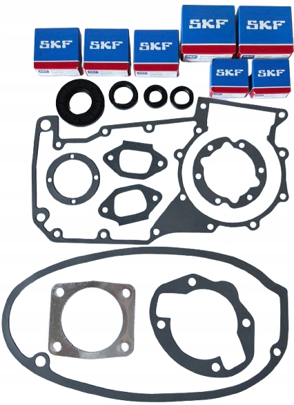 Nová Sada Ložisk Skf Těsnění Těsnění Mz Es 250/2 Trophy