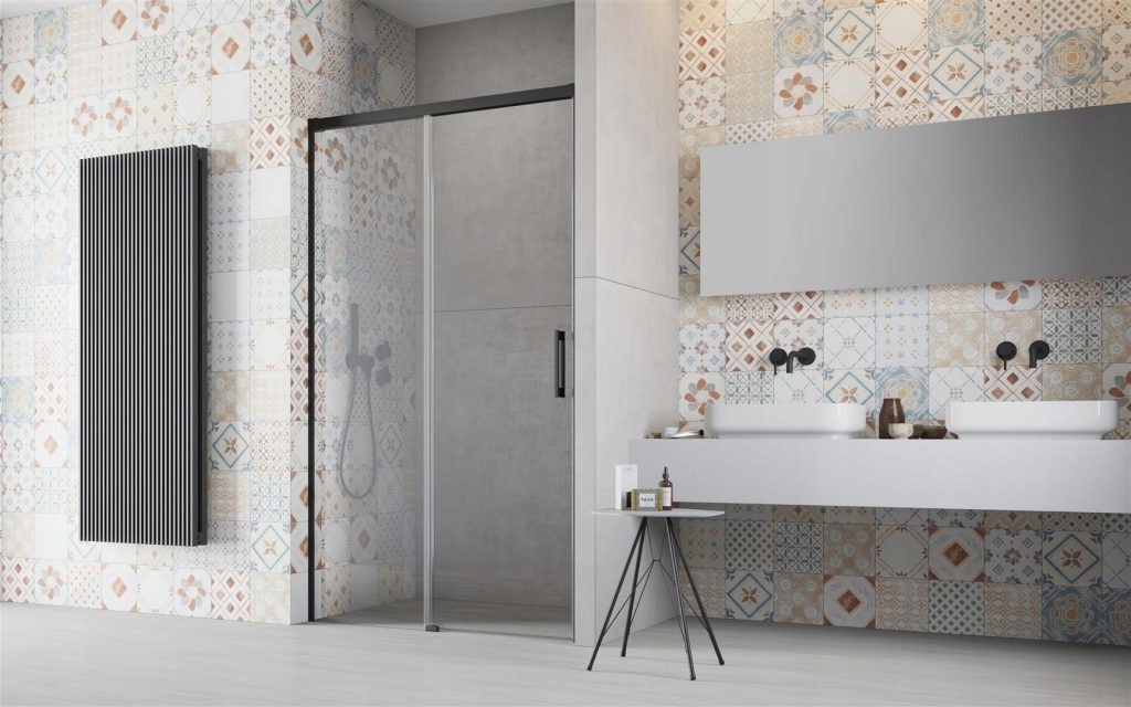 Radaway Idea Black DWJ Drzwi 140 cm lewe czarne Kod producenta 387018-54-01L