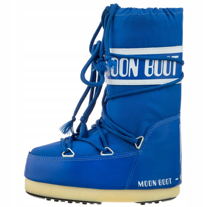 Buty Dla Dzieci na Zimę Moon Boot Nylon Niebieskie Długość wkładki wew. 17 cm