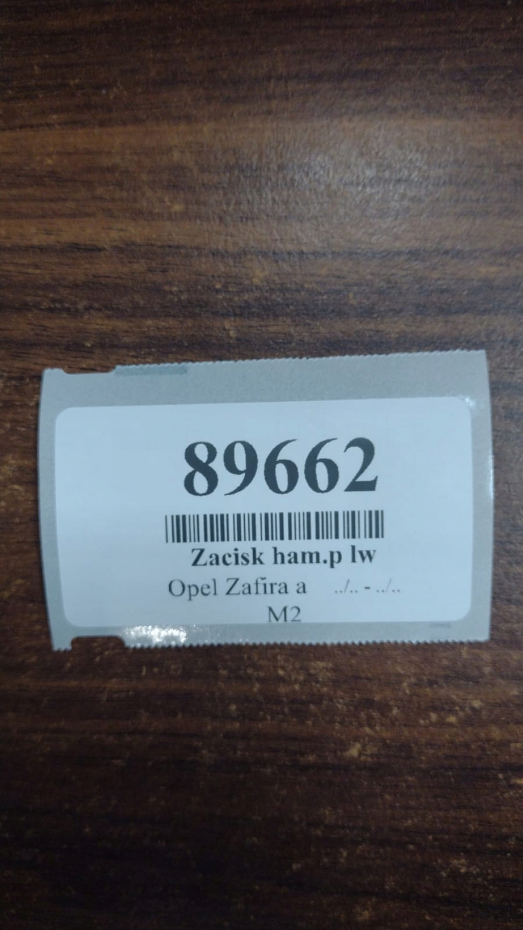 OPEL ZAFIRA A 2.2 DTI caliper left front