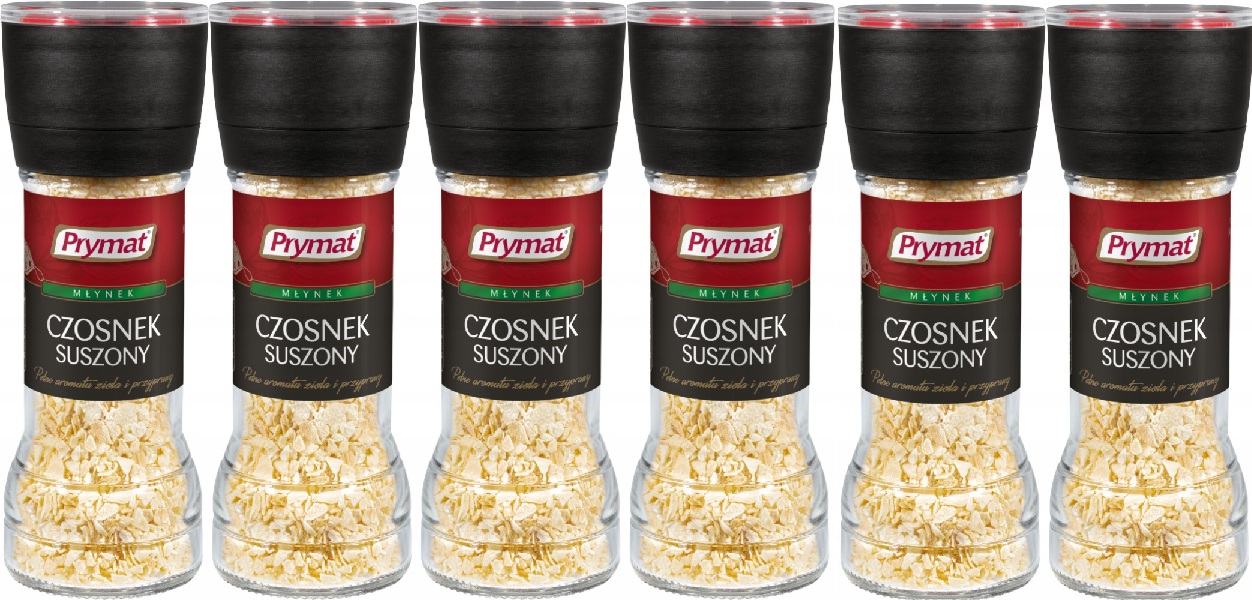 6x 55g Prymat Czosnek suszony w młynku Karton