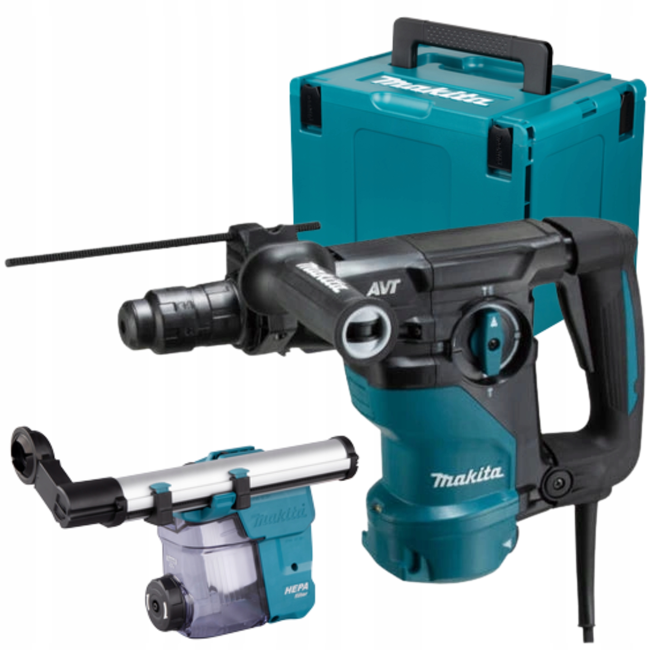 Kombinované Vrtací-sekací Kladivo Avt Sds-plus 30 MM 1050 W Odsávání Prachu Makita HR3012FCWJ
