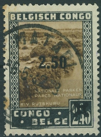Congo Belge 2,50 fr. / 2,40 fr. - Riv. Ritshuru