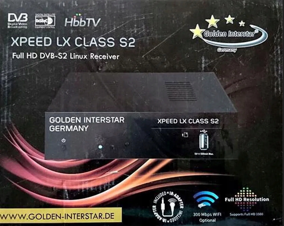 Dekoder DVB-S, DVB-S2 Golden Interstar XPEED LX CLASS