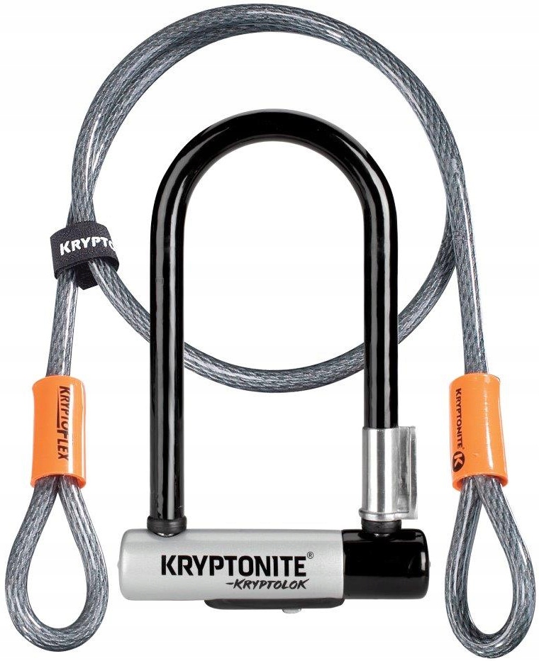 Zapínání U-Lock Kryptonite Kryptolok Mini 7 Lanko