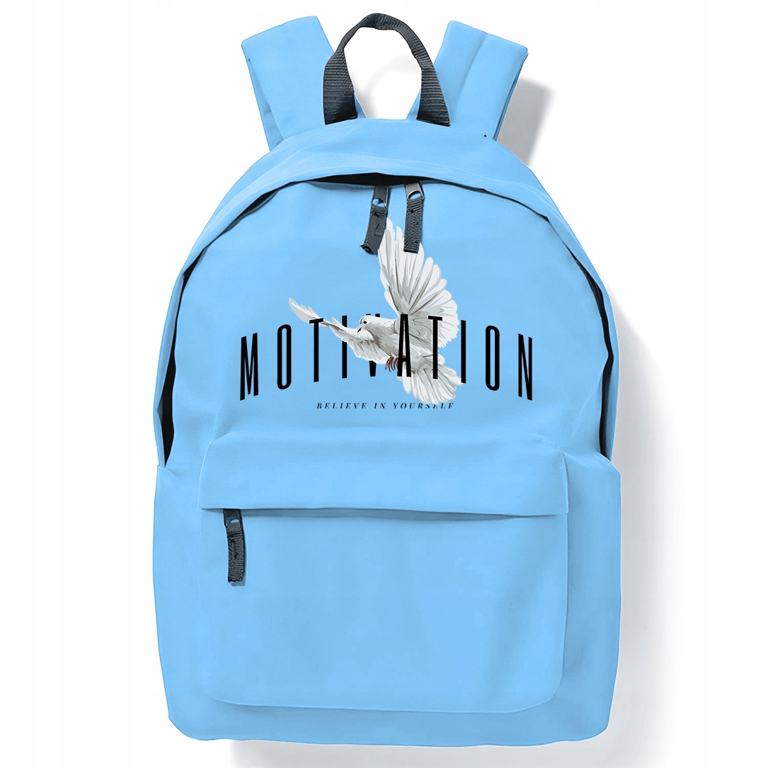 Modrý Batoh pro děti do školy na posilovnu Believe Yourself Různé tvary