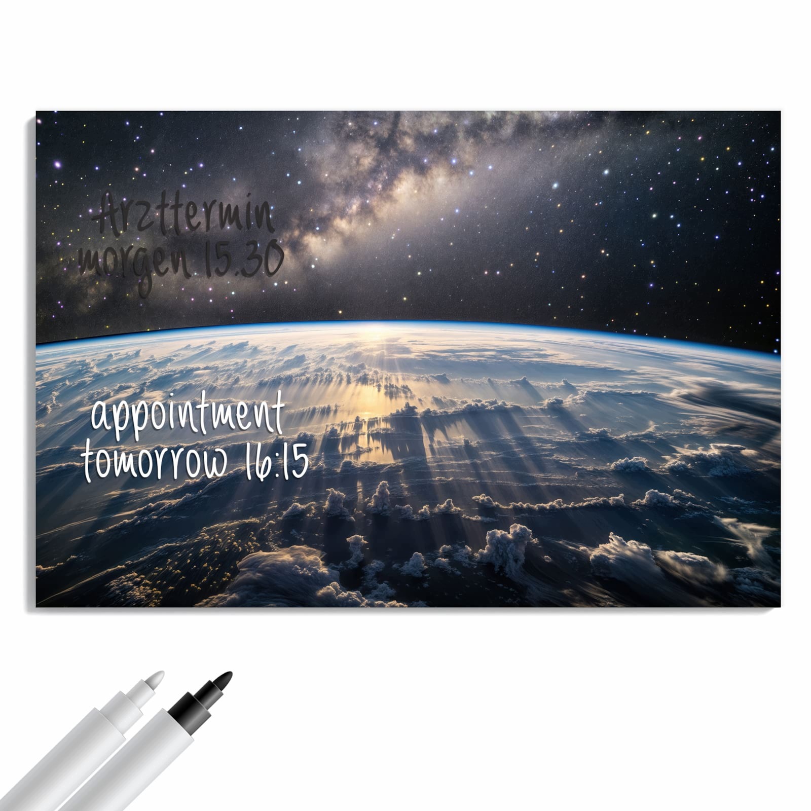 Magnetická tabule Vesmír Východ slunce 90 × 60 cm