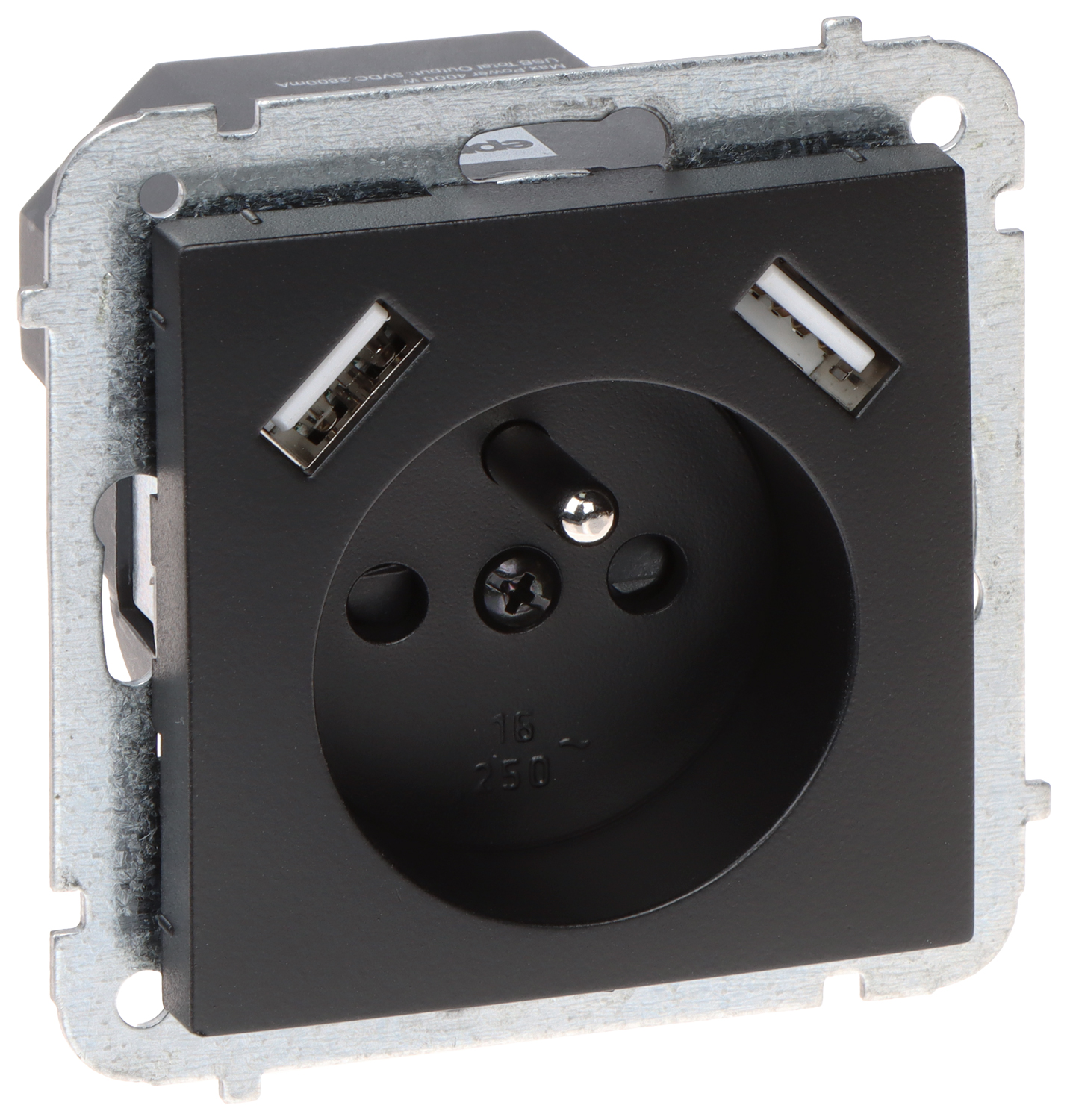 Jednotlivá Zásuvka S Usb Napájecím Zdrojem SANTRA/4188-19/EPN 230V 16A Elektro-Pla
