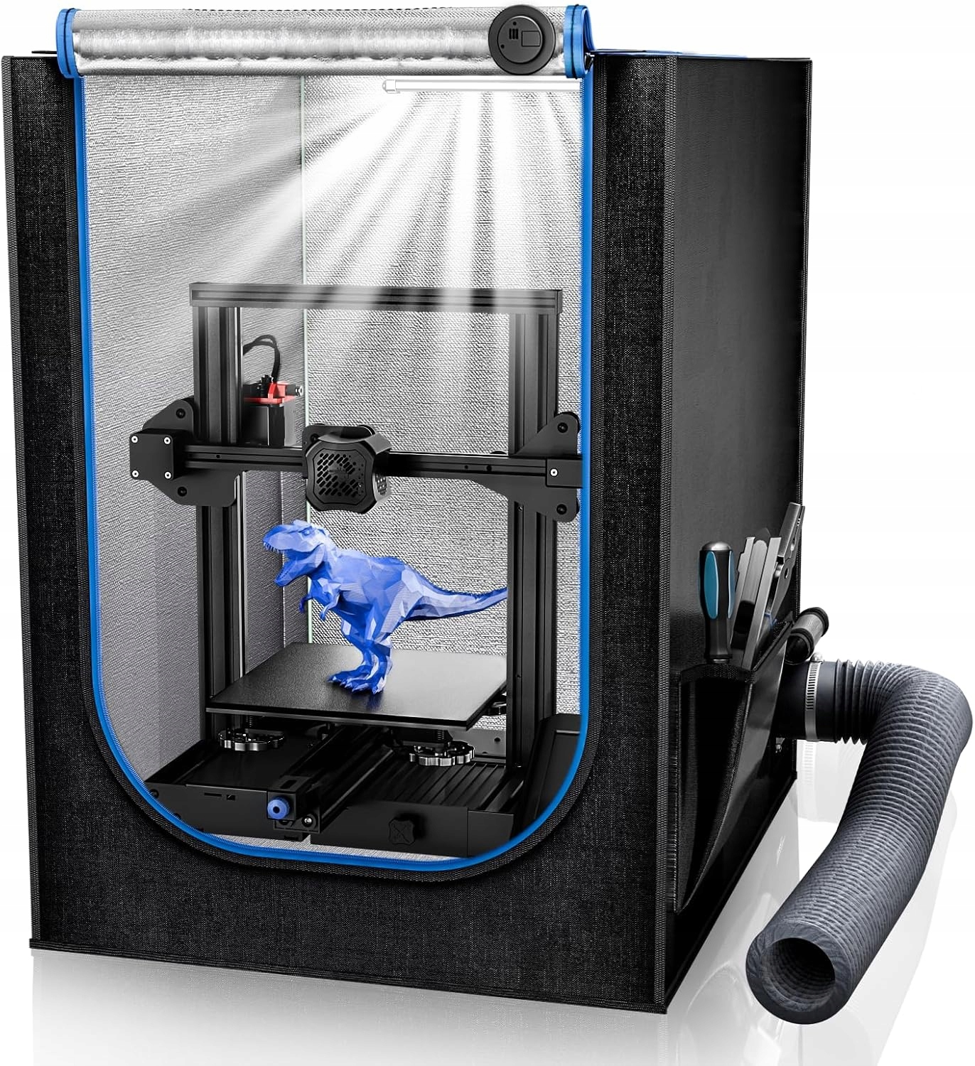 Kryt pro 3D tiskárnu s Led ventilátorem a teploměrem