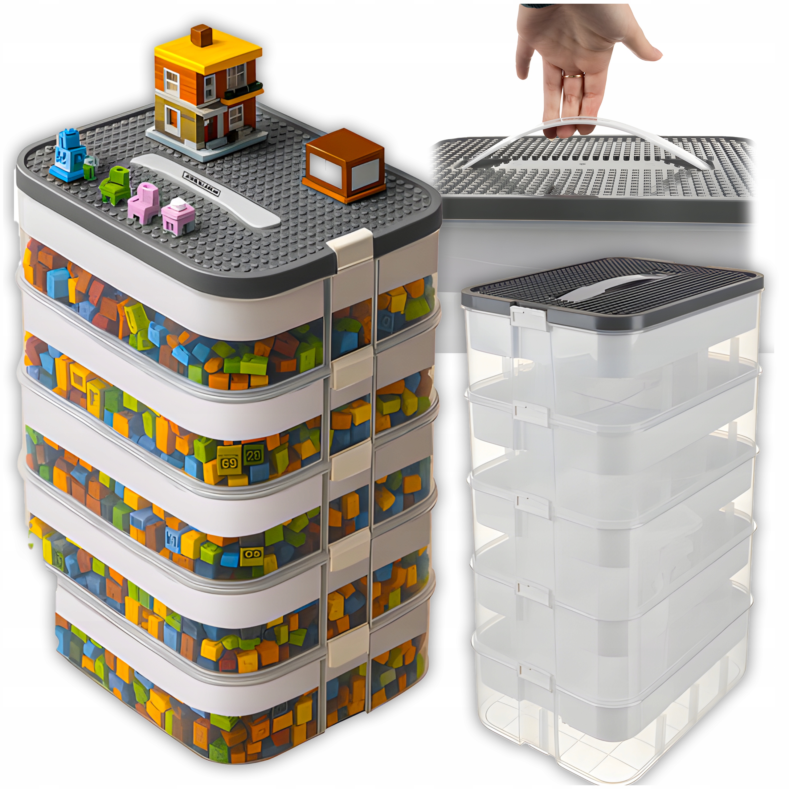 Kruzzel 25759 Velký Mobilní Organizér Na Drobnosti A Šperky 5 položek 35 l