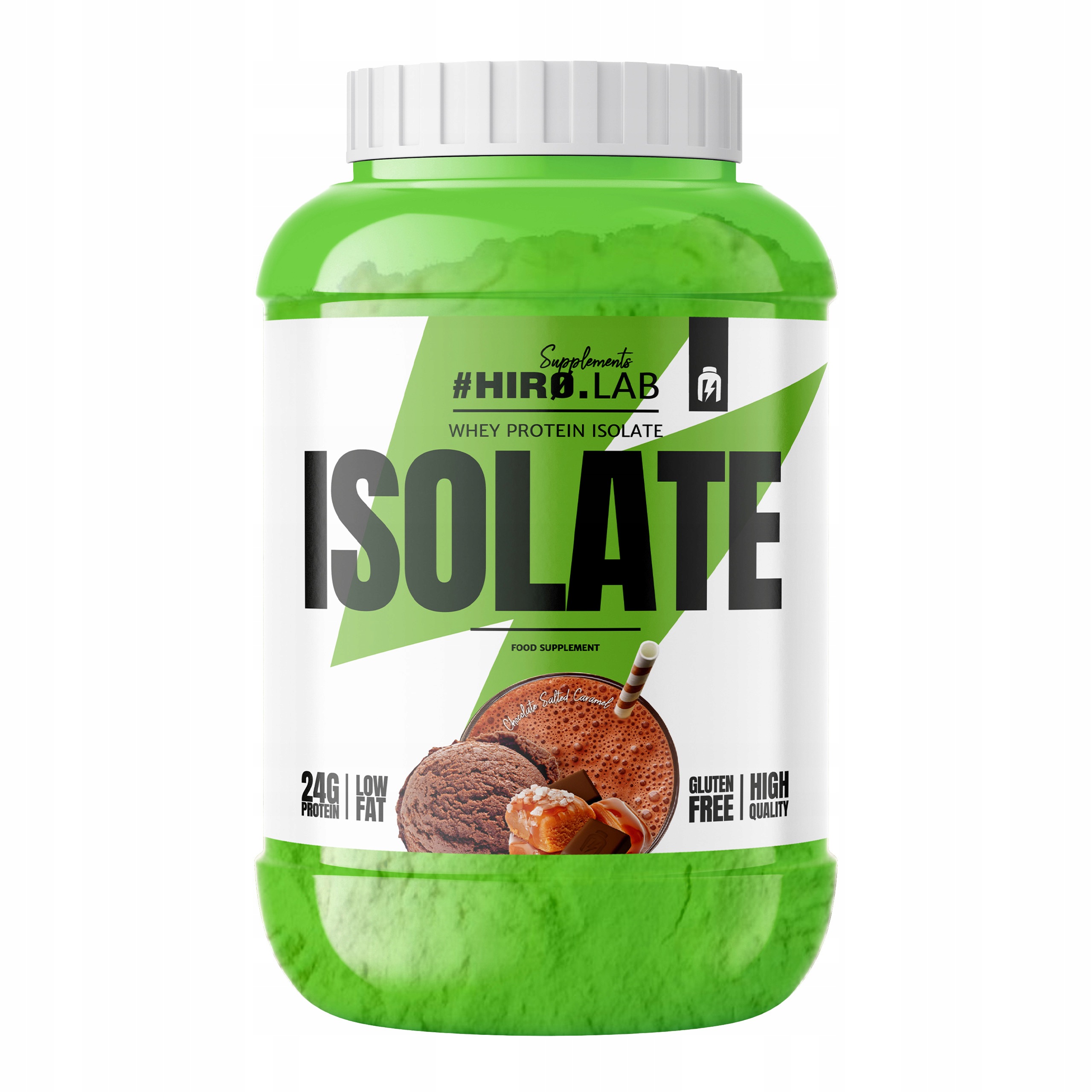 Hiro.Lab Whey Protein Isolate 1800 g Bílkoviny Izolát Wpi Doplněk Stravy Karamel