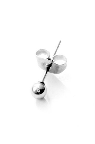 

Kolczyk męski damski srebrna kulka 3mm stal 316L