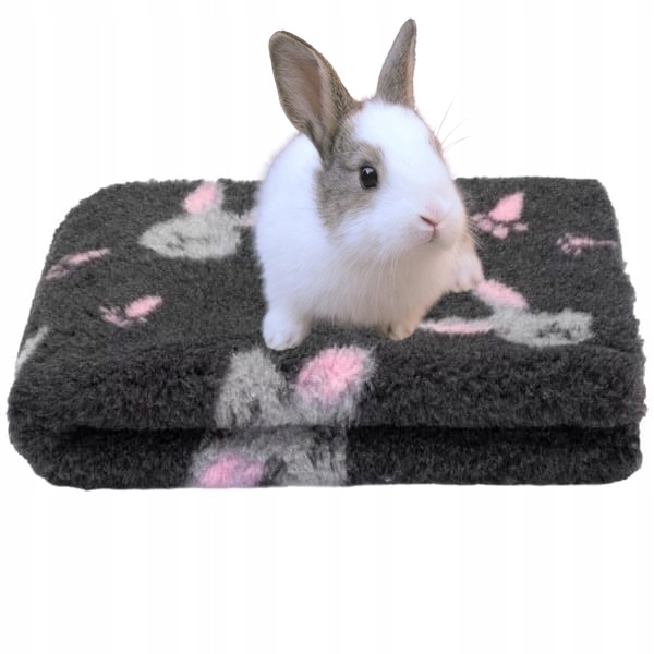 Levně Dry Bed A+ 75X100 CM Pelíšek Grafitový S Králíčky Blovi