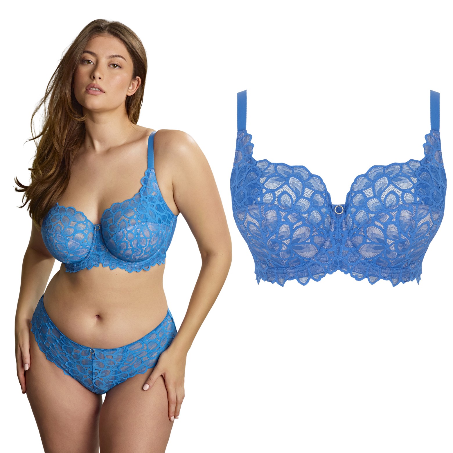 Panache Allure Full Cup Bra Azure Blue podprsenka 65G 30F