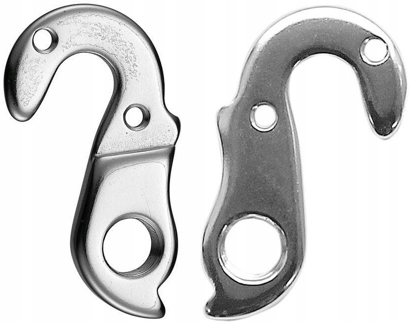 Hak przerzutki do ramy GW-7R GH-039 alu do Cinelli Corratec Koga srebrny