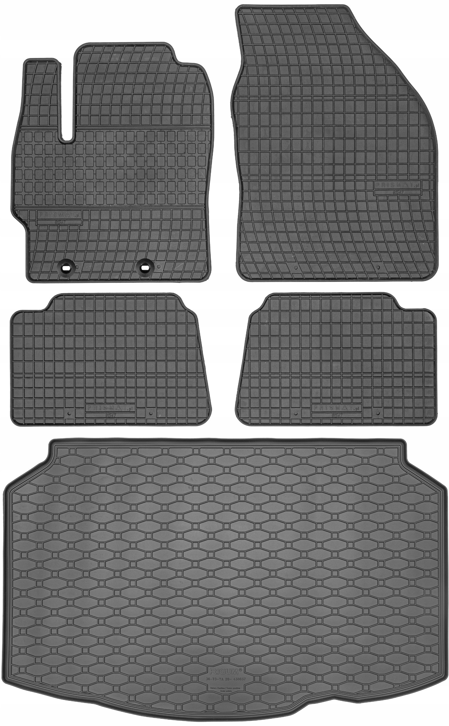 Toyota Yaris IV Hatchback 2020 Sada Koberce batožinový priestor